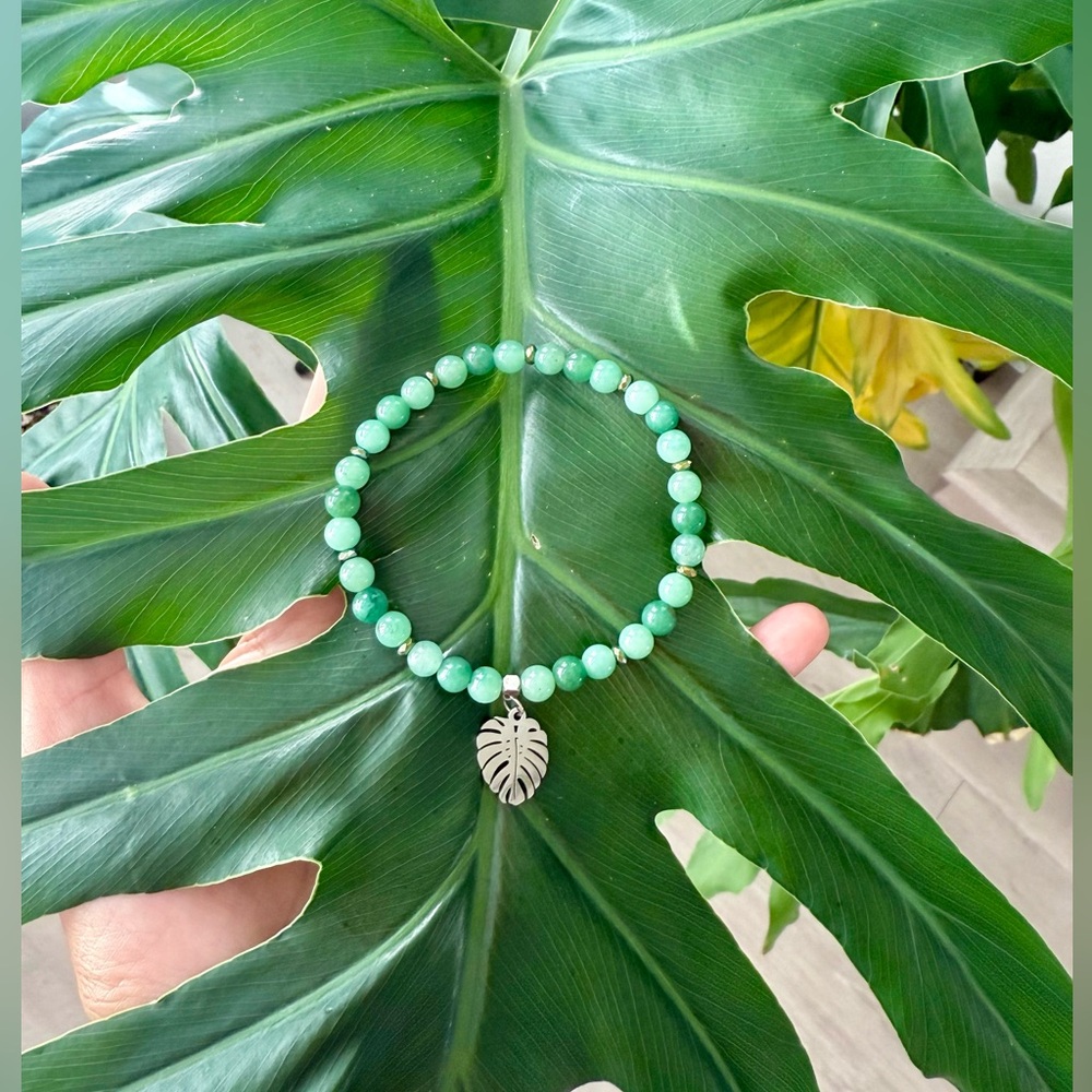 Green Aventurine & Hematite bracelet (one) - Picture 2 of 7